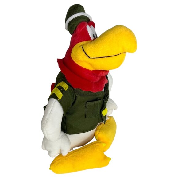 Nanco Looney Tunes Foghorn Leghorn Plush Toy 2003 Army Uniform 14” Rooster - Picture 2 of 12